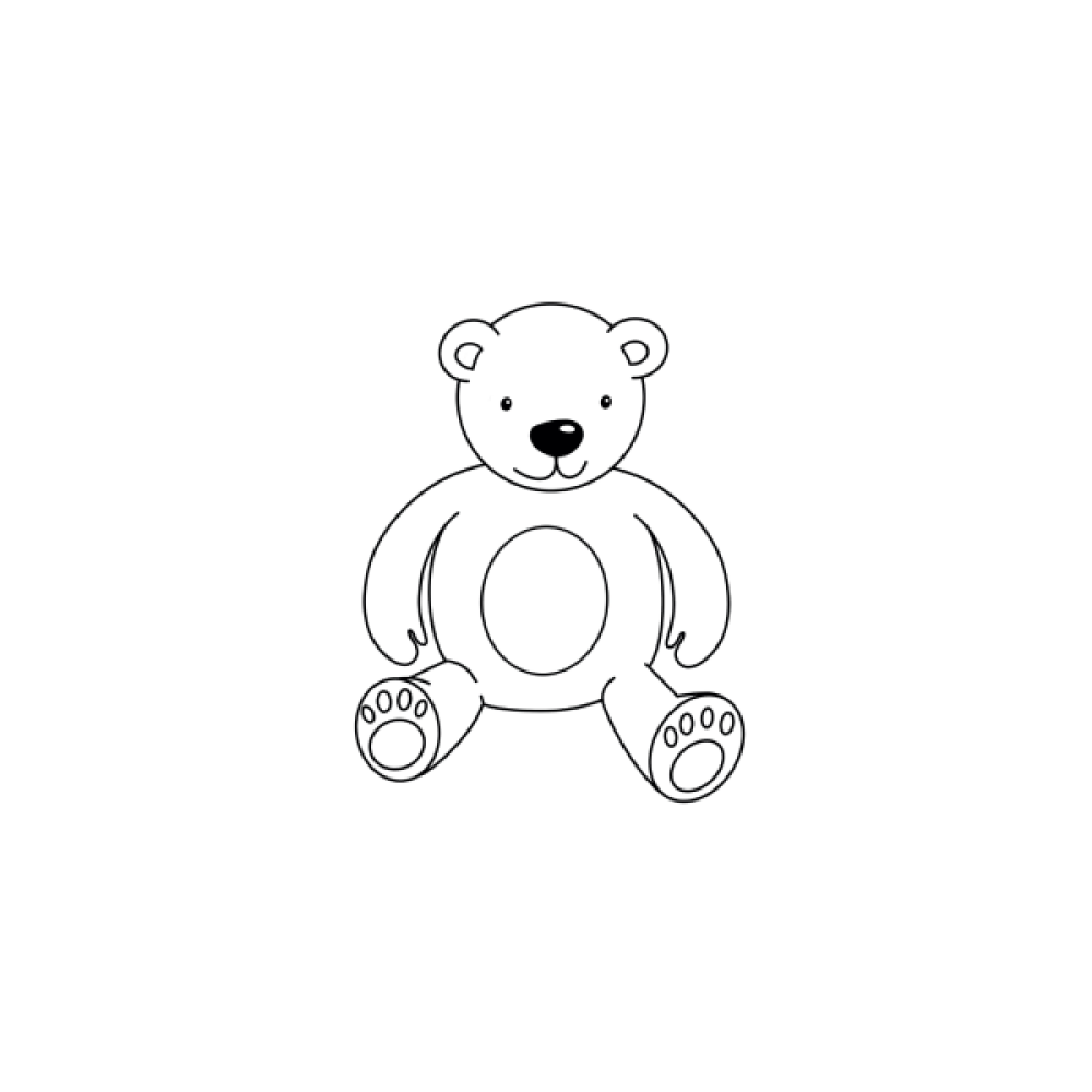 Omaľovánky pre deti - Medvedík