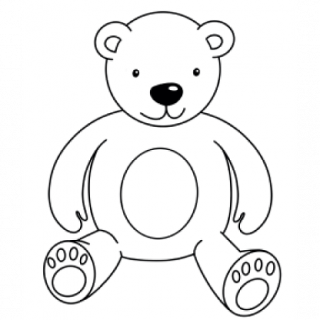 Omaľovánky pre deti - Medvedík
